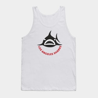 Defunct Los Angeles Sharks WHA Hockey 1973 Tank Top